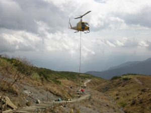 建設部 白馬唐松岳 歩道整備工事